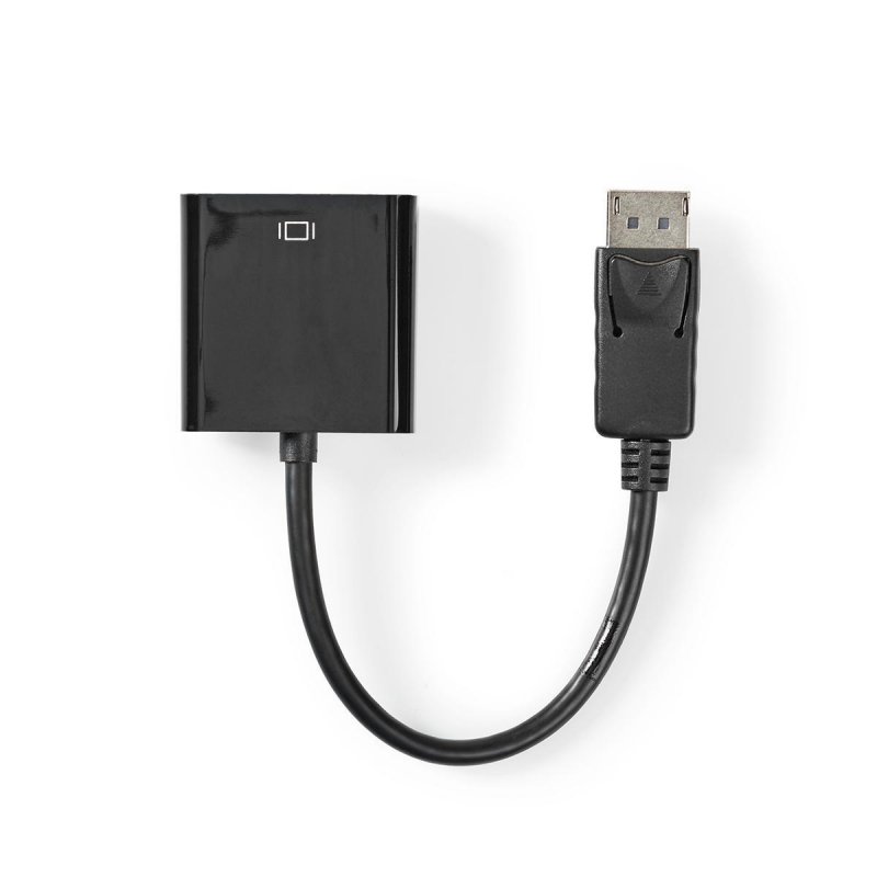 DisplayPort adaptér | DisplayPort Zástrčka | DVI-D 24+1 Zásuvka | Poniklované | Přímý | 0.20 m | Kulatý | PVC | ABS | Černá | Št - obrázek produktu