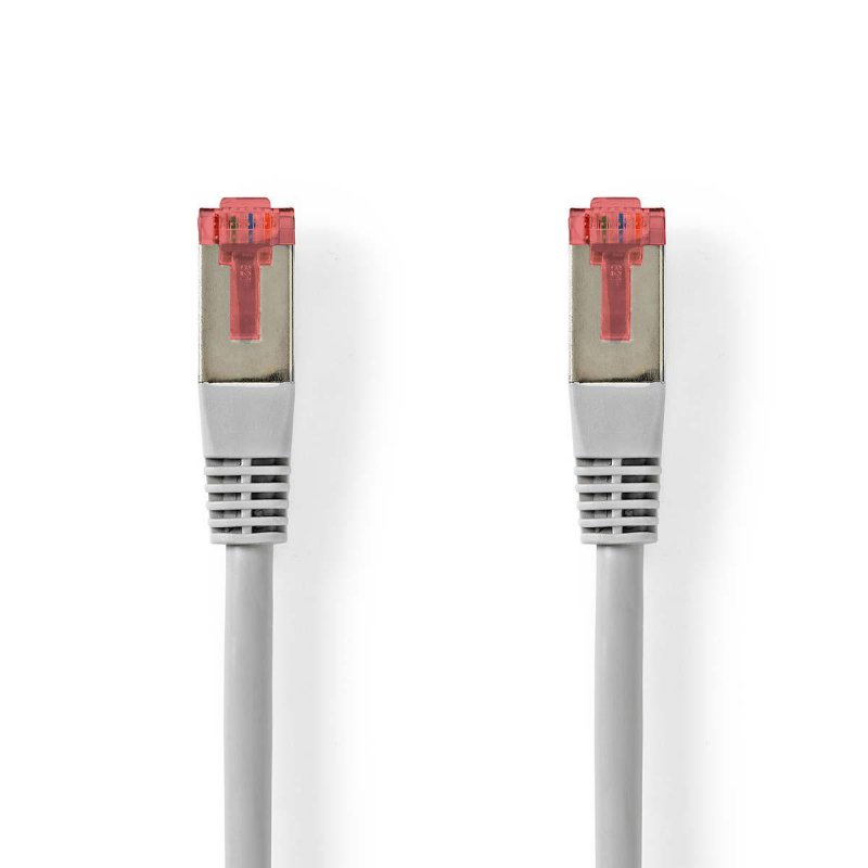 Cat 6 kabel | RJ45 Zástrčka | RJ45 Zástrčka | S / FTP | 30.0 m | Kulatý | PVC | Šedá | Štítek - obrázek č. 1