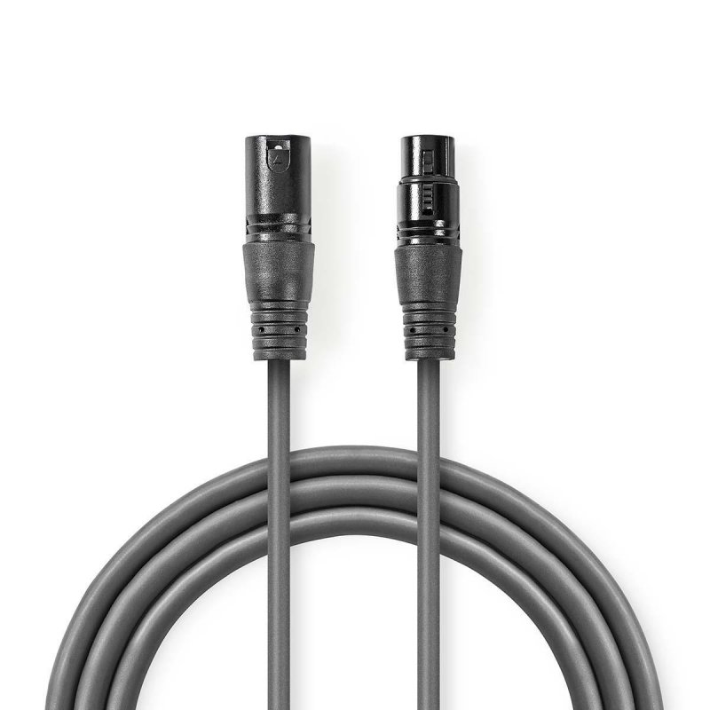 Vyvážený Audio kabel | XLR 3pinový Zástrčka  COTG15010GY100 - obrázek produktu