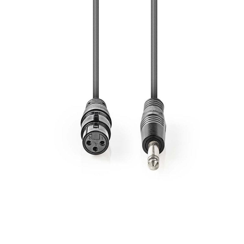 Nevyvážený Audio Cable | XLR 3kolíková Zásuvka  COTG15120GY100 - obrázek č. 1