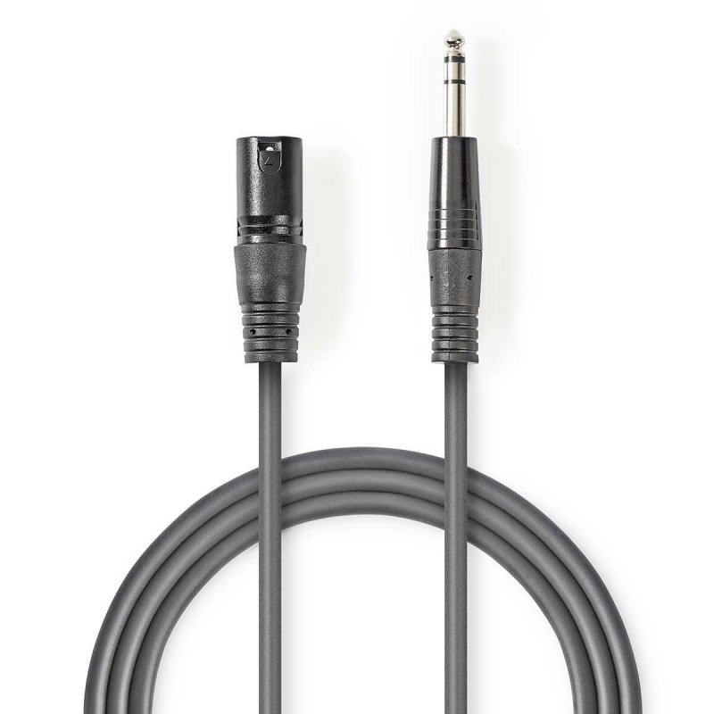 Vyvážený Audio kabel | XLR 3pinový Zástrčka  COTH15100GY30 - obrázek produktu