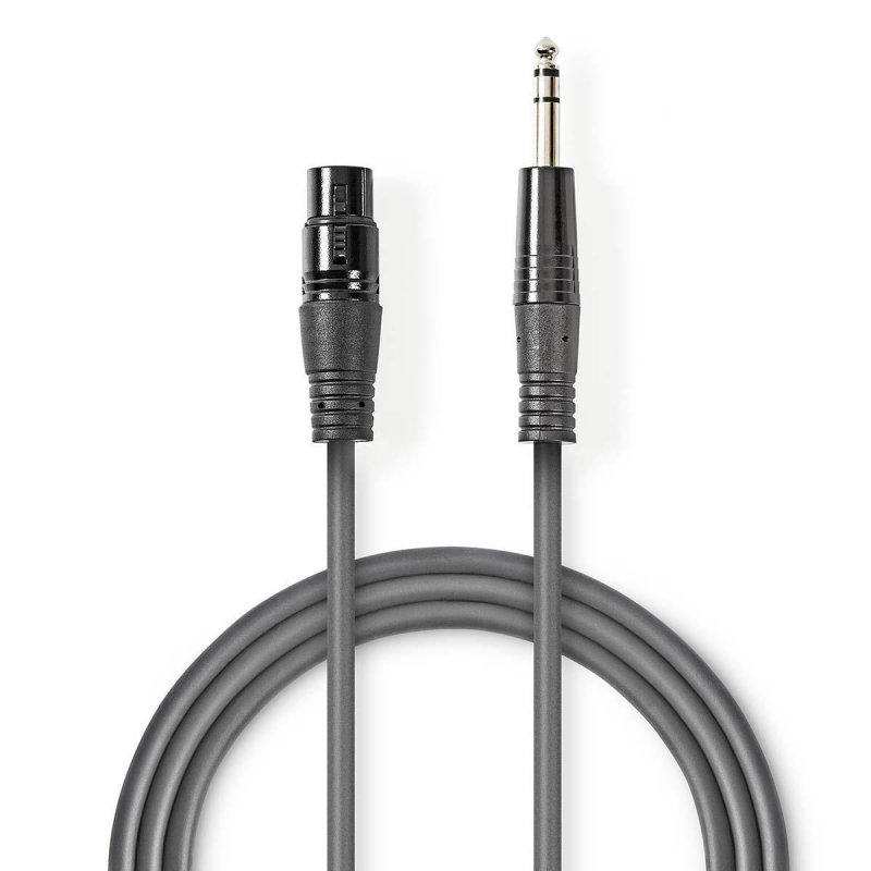 Vyvážený Audio kabel | XLR 3kolíková Zásuvka  COTH15110GY15 - obrázek produktu