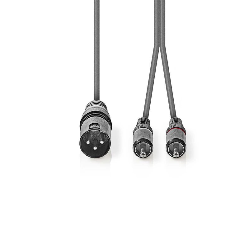 Vyvážený Audio kabel | XLR 3pinový Zástrčka  COTH15200GY15 - obrázek č. 1