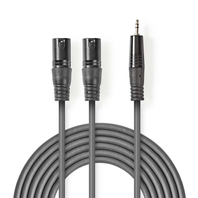 Vyvážený Audio kabel | 2x XLR 3pinový Zástrčka  COTH15310GY15 - obrázek produktu