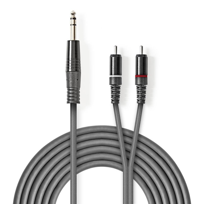 Stereo Audio Kabel | Muž 6,35 mm  COTH23300GY15 - obrázek produktu