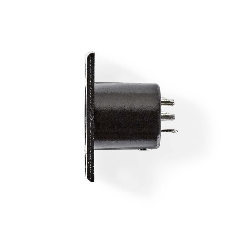 XLR konektor | Přímý | Zástrčka | Poniklované | Krabička | Průměr vstupního kabelu: 5.0 mm | Kov | Černá | 1 kusů | Plastový Sáč - obrázek č. 3