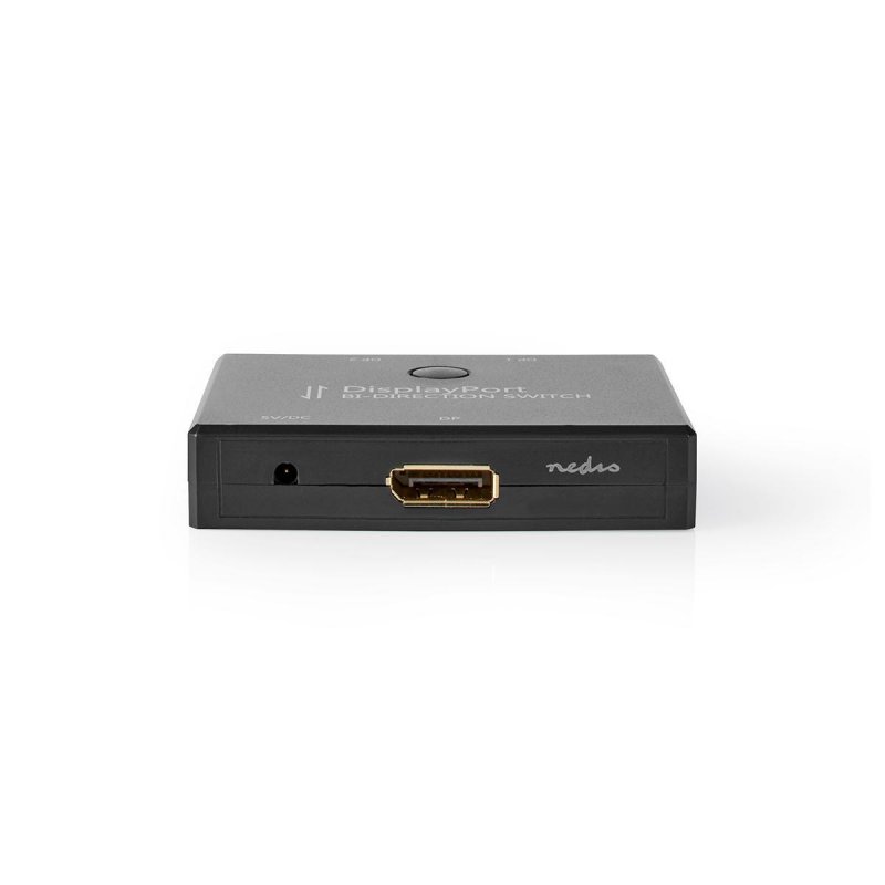DisplayPort Spínač | 2 Porty port(s) | Obousměrný přepínač | Napájení z USB | Maximální rozlišení: 4K@60Hz | Černá | Box - obrázek produktu