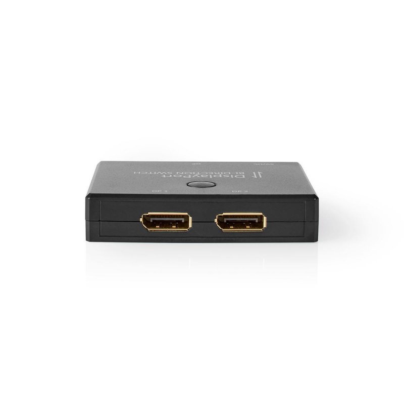 DisplayPort Spínač | 2 Porty port(s) | Obousměrný přepínač | Napájení z USB | Maximální rozlišení: 4K@60Hz | Černá | Box - obrázek č. 1
