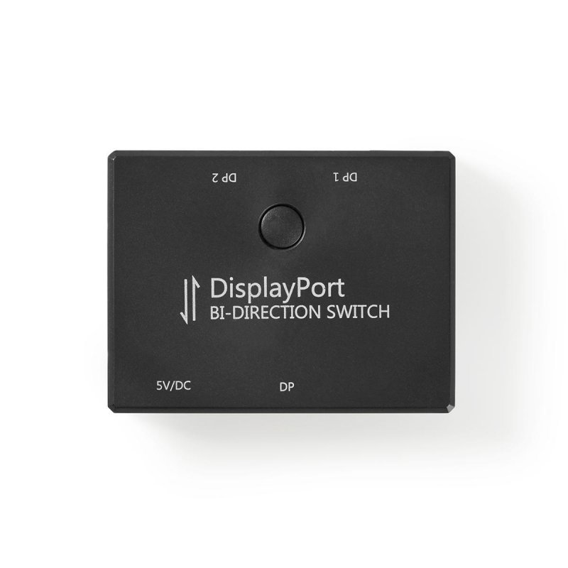 DisplayPort Spínač | 2 Porty port(s) | Obousměrný přepínač | Napájení z USB | Maximální rozlišení: 4K@60Hz | Černá | Box - obrázek č. 2