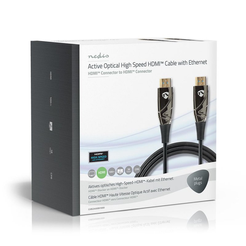 Aktivní Optický High Speed HDMI™ Kabel s Ethernetem  CVBG3400BK1000 - obrázek č. 5