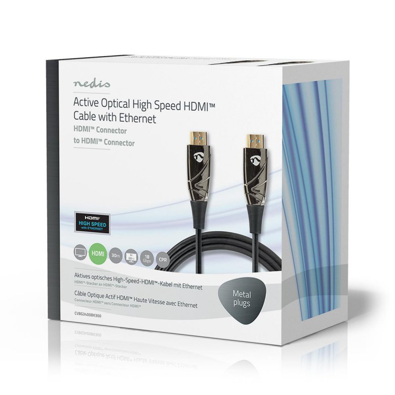 Aktivní Optický High Speed HDMI™ Kabel s Ethernetem  CVBG3400BK300 - obrázek č. 4