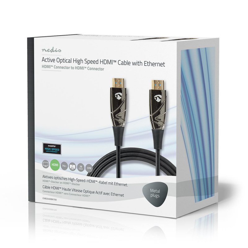 Aktivní Optický High Speed HDMI™ Kabel s Ethernetem  CVBG3400BK750 - obrázek č. 4