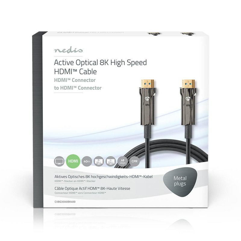 Aktivní Optický Ultra High Speed HDMI™ Kabel s Ethernetem  CVBG3500BK400 - obrázek č. 3