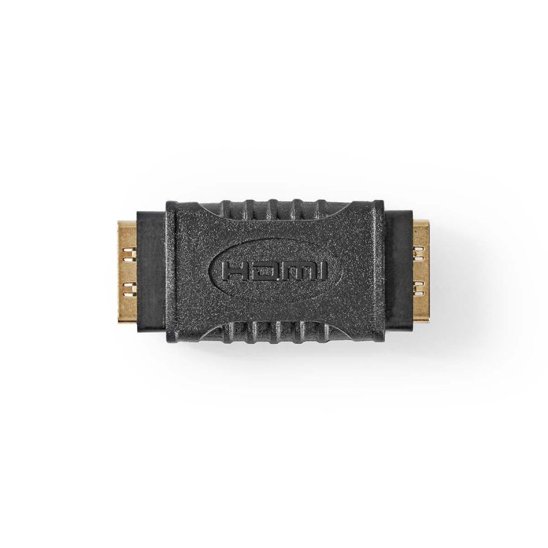 HDMI™ Adaptér | HDMI ™ Zásuvka | HDMI ™ Zásuvka | Pozlacené | Přímý | ABS | Černá | 1 kusů | Plastový Sáček - obrázek produktu