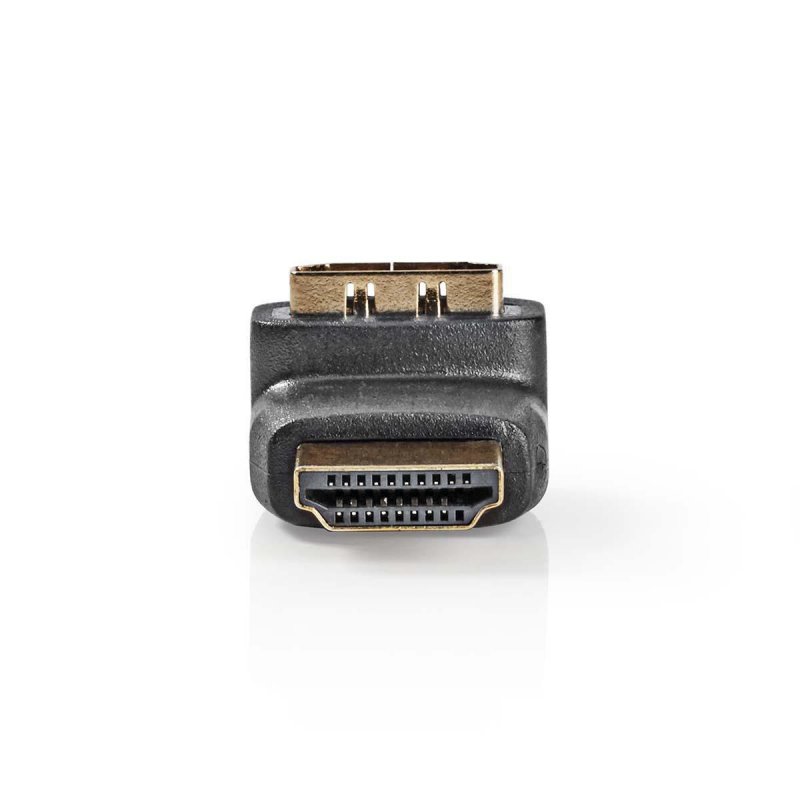 HDMI™ Adaptér | Konektor HDMI ™ | HDMI ™ Zásuvka | Pozlacené | Úhlový 270° | ABS | Černá | 1 kusů | Plastový Sáček - obrázek č. 3