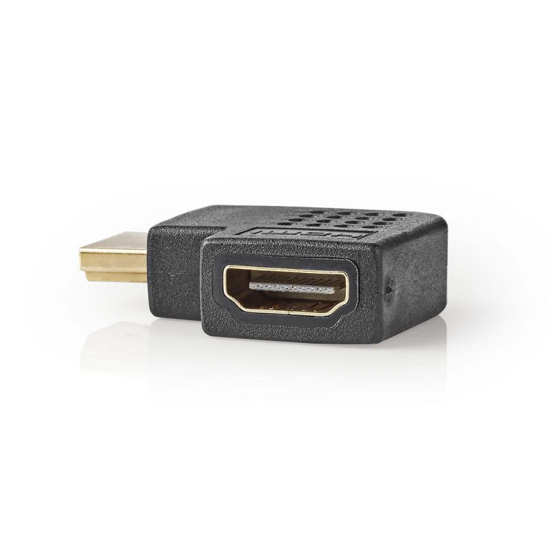 HDMI™ Adaptér | Konektor HDMI ™ | HDMI ™ Zásuvka | Pozlacené | Úhlový Levý | ABS | Černá | 1 kusů | Obálka - obrázek č. 4