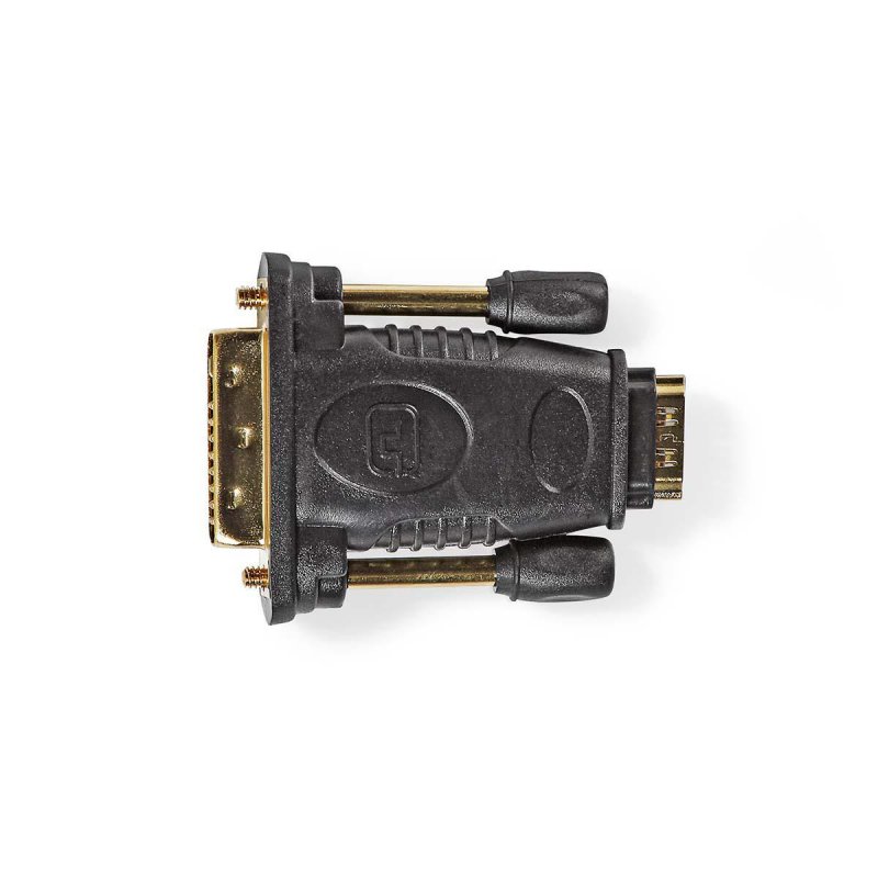 HDMI™ Adaptér | DVI-D 24+1 Zástrčka | HDMI ™ Zásuvka | Pozlacené | Přímý | ABS | Černá | 1 kusů | Plastový Sáček - obrázek č. 3
