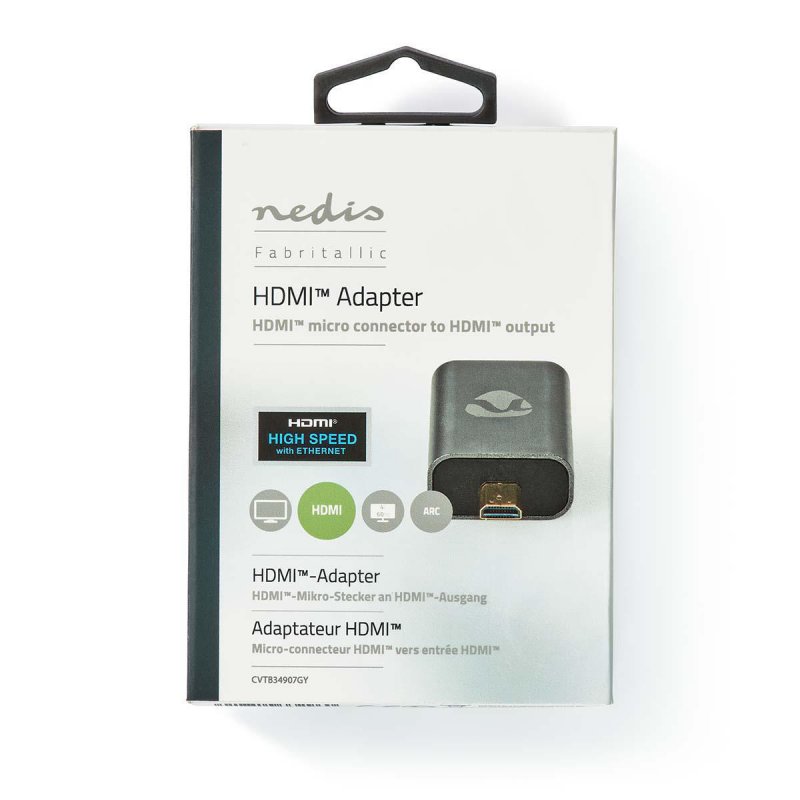 HDMI™ Adaptér | HDMI Zásuvka / Mikro konektor HDMI ™  CVTB34907GY - obrázek č. 5