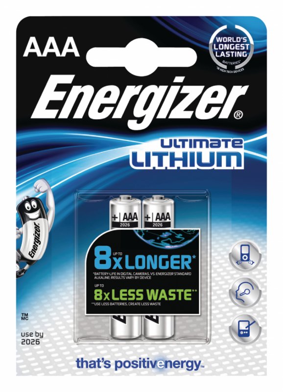 Lithiová Baterie AAA 1.5 V Ultimate 2-Blistr - obrázek produktu