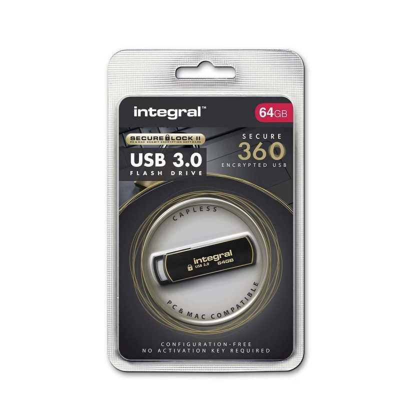 Flash Disk 64GB Secure 360 Encrypted USB 3.0 - obrázek č. 1