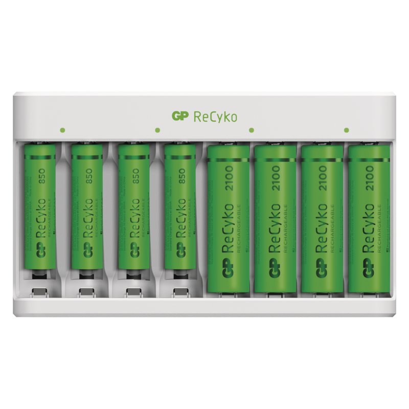 GP nabíječka baterií ECO E811+ 4xAA2100 + 4xAAA850 - obrázek č. 3