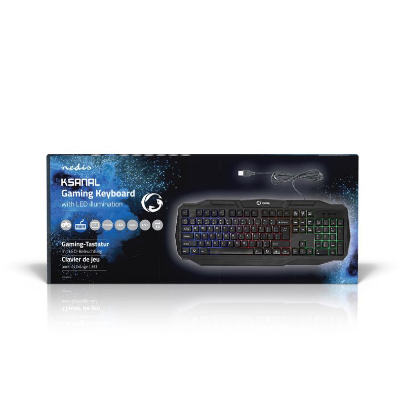 Wired Gaming Keyboard | USB 2.0  GKBD100BKUS - obrázek č. 2