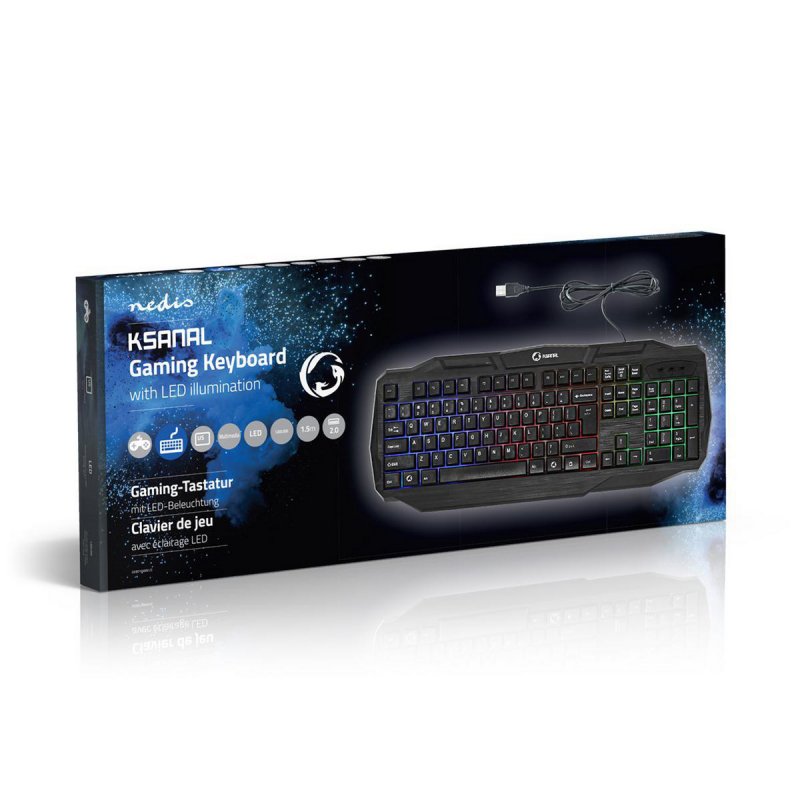 Wired Gaming Keyboard | USB 2.0  GKBD100BKUS - obrázek č. 4