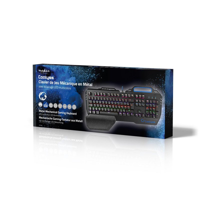 Wired Gaming Keyboard | USB | Mechanické Keys  GKBD400BKFR - obrázek č. 7
