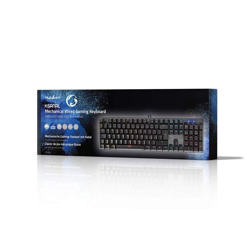 Wired Gaming Keyboard | USB-A  GKBDM110BKND - obrázek č. 2
