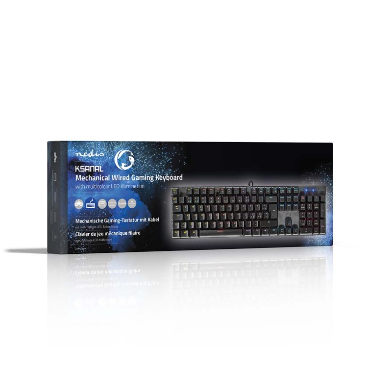 Wired Gaming Keyboard | USB-A  GKBDM110BKND - obrázek č. 3
