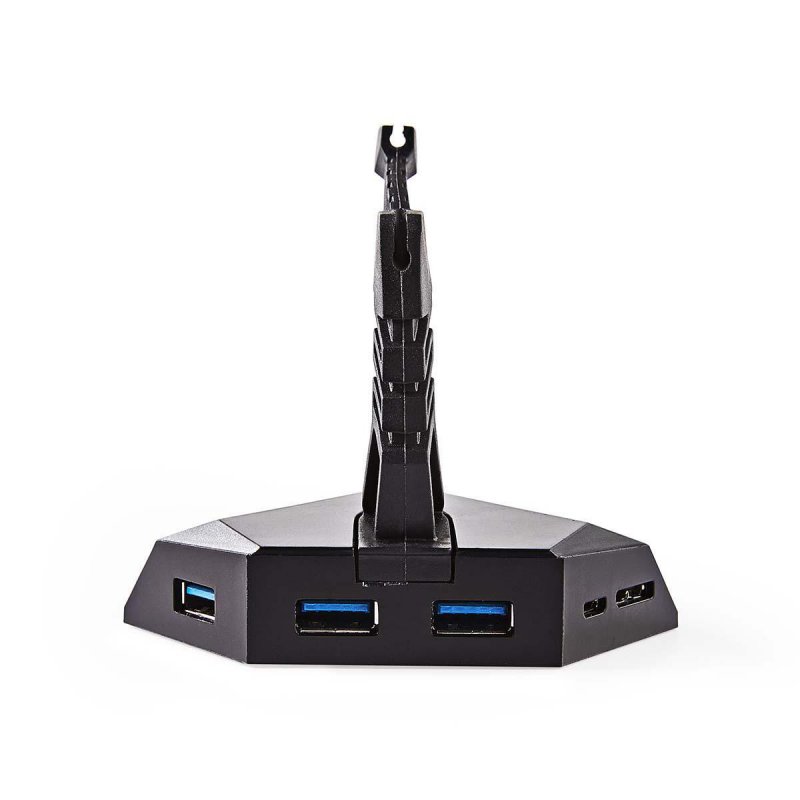 Držák Kabelu Herní Myši | 3 USB porty | Pružná svorka | Podsvícení - obrázek č. 2