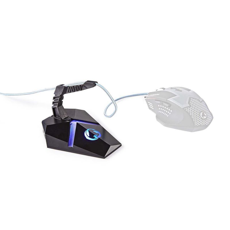 Držák Kabelu Herní Myši | 3 USB porty | Pružná svorka | Podsvícení - obrázek č. 4