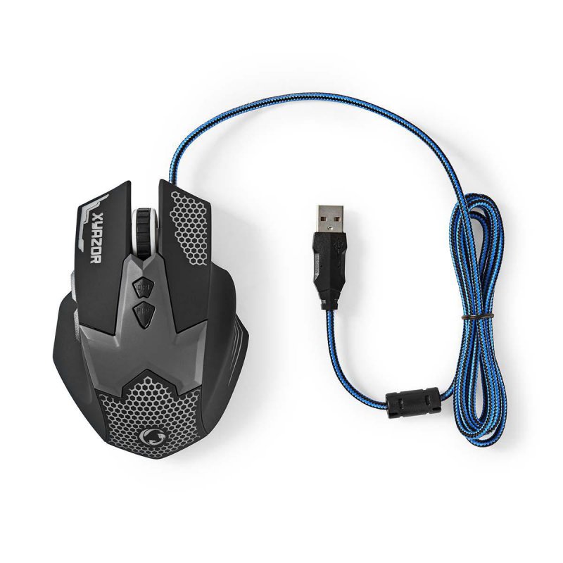 Gaming Mouse | Kabelové | 800 / 1200 / 1600 / 2400 dpi  GMWD200BK - obrázek č. 9