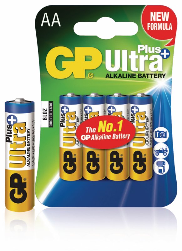 Alkalická Baterie AA 1.5 V Ultra+ 4-Blistr - obrázek č. 1