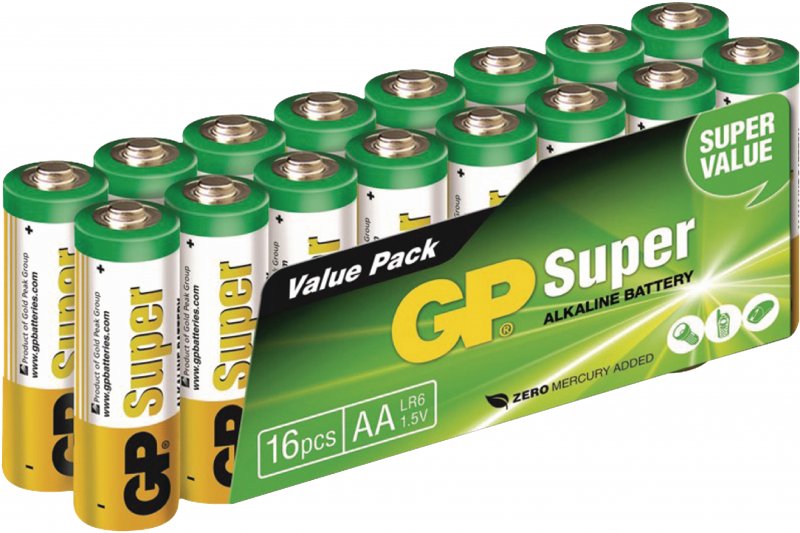 Alkalická Baterie AA 1.5 V Super 16-Balíček - obrázek produktu