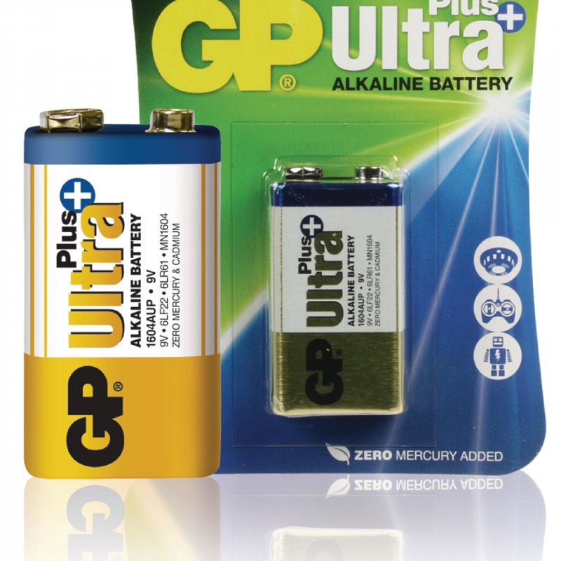 Alkalická Baterie 9 V Ultra+ 1-Blistr - obrázek č. 1
