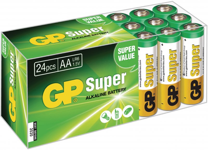 Alkalická Baterie AA 1.5 V Super 24-Krabice - obrázek produktu