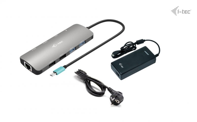 i-tec USB-C Metal Nano 2x HDMI Docking Station, PD 100W + Charger 112W - obrázek produktu