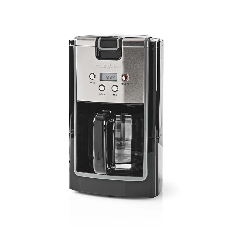 Kávovar | Maximální kapacita: 1.2 l | 12 | Funkce udržení teploty | Časovač zapnutí | Černá / Kov - obrázek č. 2