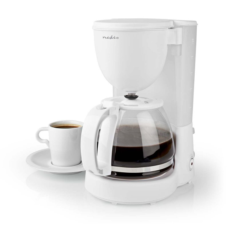 Kávovar | Kávový Filtr | 1.25 l | 10 Šálky | Funkce udržení teploty | Bílá - obrázek č. 6