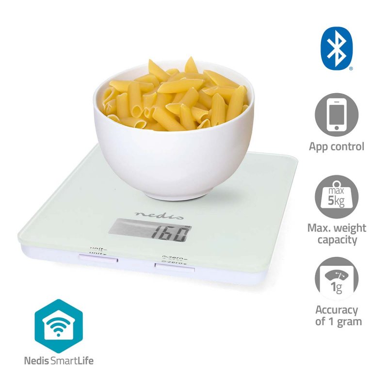 Kuchyňská váha SmartLife | Bluetooth®  KASC800WTW - obrázek produktu