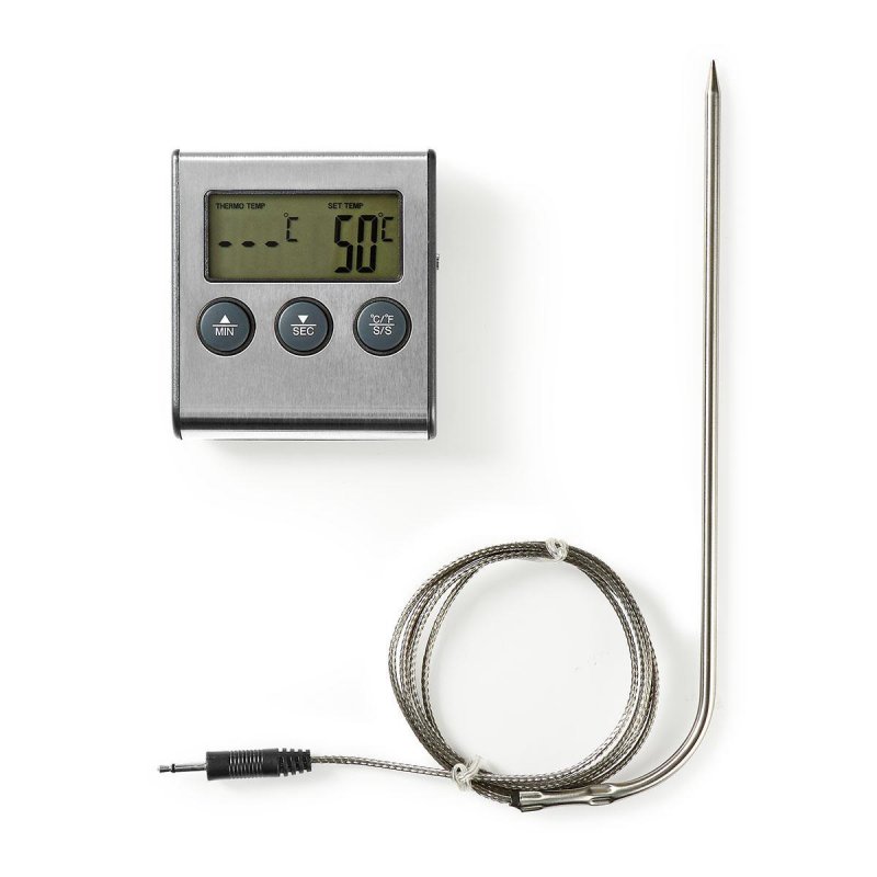 Teploměr na maso | 0–250 °C | digitální displej a časovač (KATH104SS) - obrázek č. 8