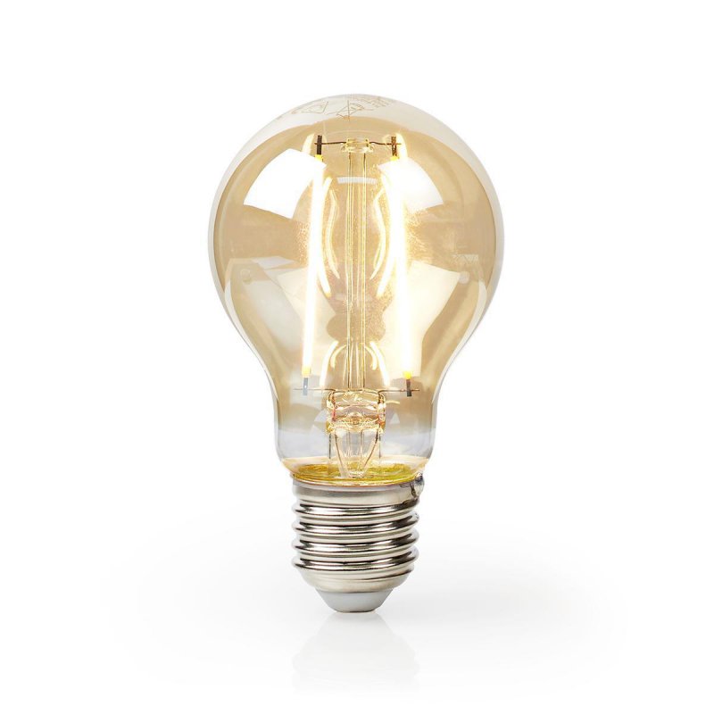 LED žárovka E27 | A60 | 5.4 W | 400 lm | 2500 K | Se zlatým povrchem | Retro styl | Počet žárovek v balení: 1 ks - obrázek č. 1
