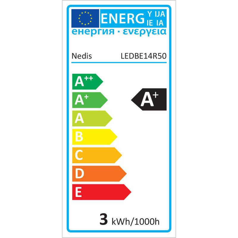 LED žárovka E14 | R50 | 2.9 W | 196 lm | 2700 K | Teplá Bílá | Reflektor | 1 kusů - obrázek č. 5