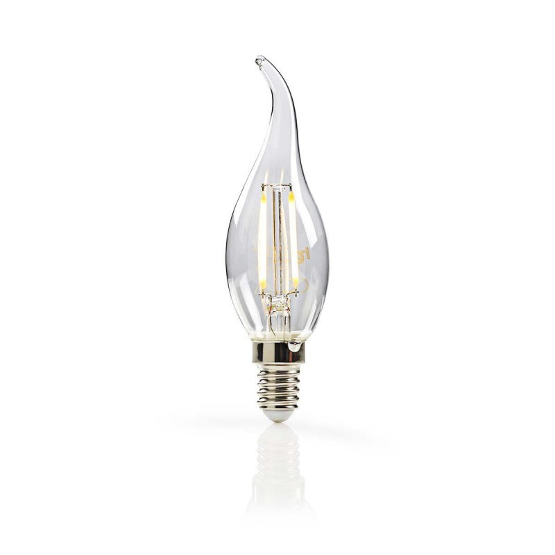 LED žárovka E14 | Svíčka | 2.5 W | 250 lm | 2700 K | Teplá Bílá | Retro styl | 1 kusů | Jasné - obrázek produktu