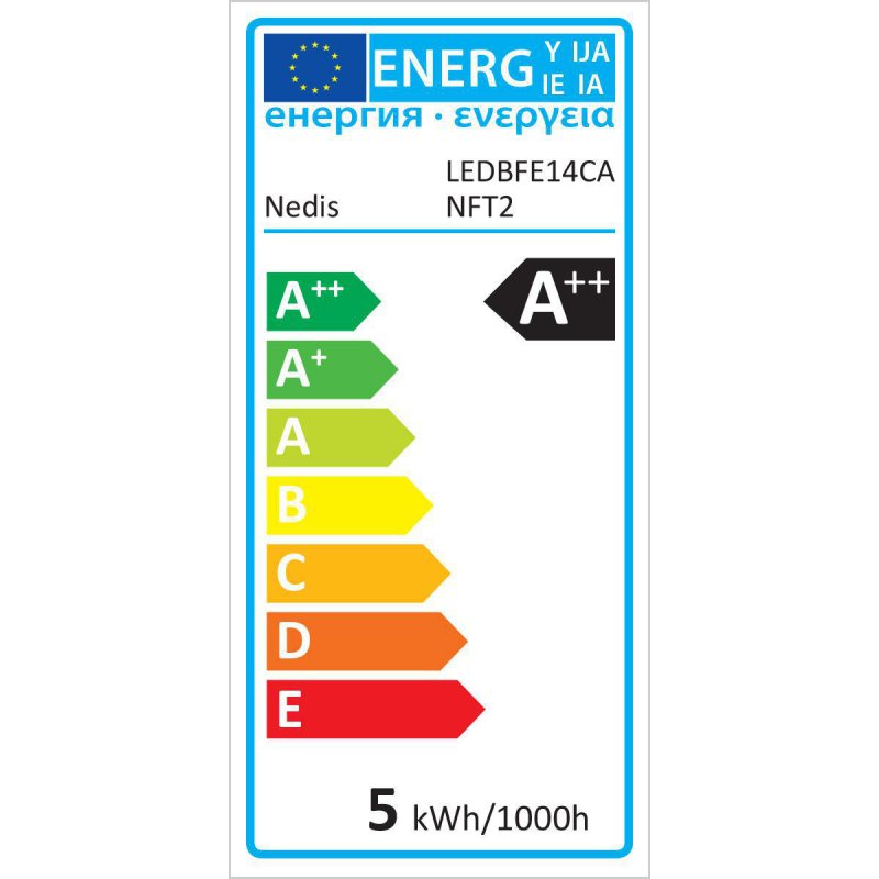 LED žárovka E14 | Svíčka | 4.8 W | 470 lm | 2700 K | Teplá Bílá | Retro styl | Počet žárovek v balení: 1 ks | Jasné - obrázek č. 4