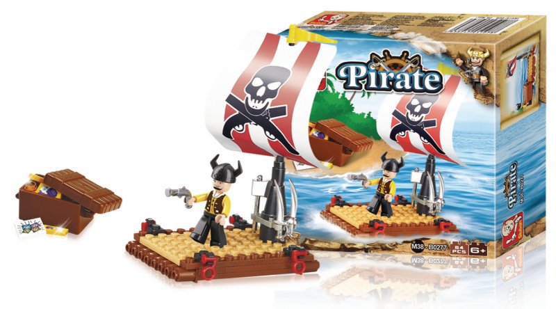 Stavebnicové Kostky Pirate Serie Pirátský Vor - obrázek č. 1