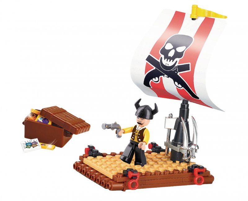 Stavebnicové Kostky Pirate Serie Pirátský Vor - obrázek produktu