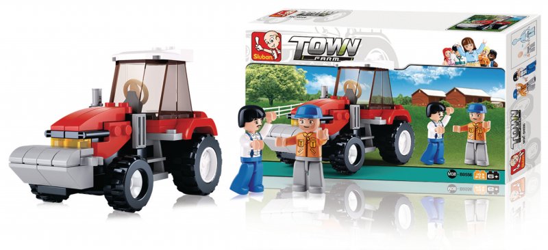 Stavebnicové Kostky Town Serie Traktor - obrázek č. 1