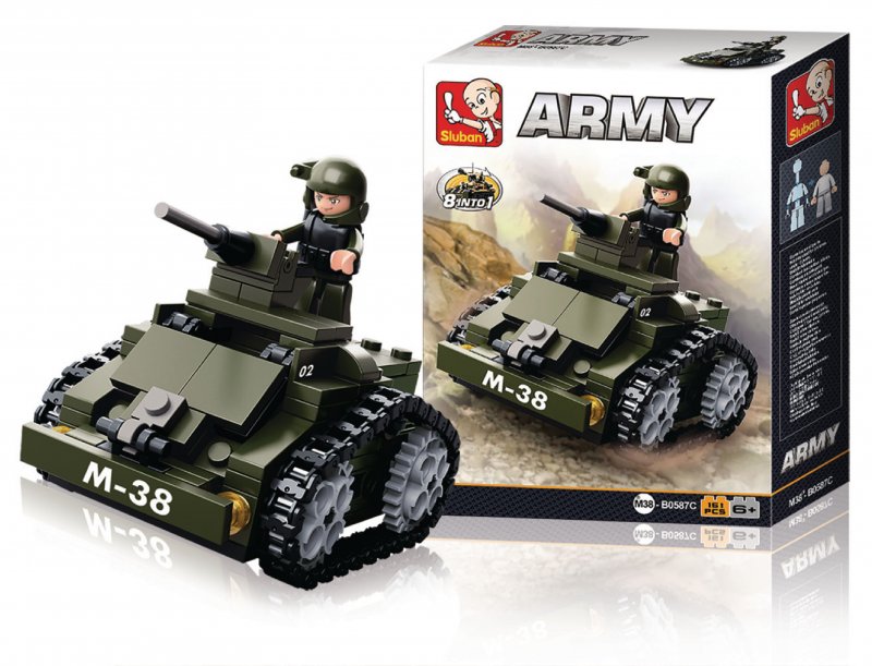 Stavebnicové Kostky Army Serie Obrněné Vozidlo - obrázek produktu